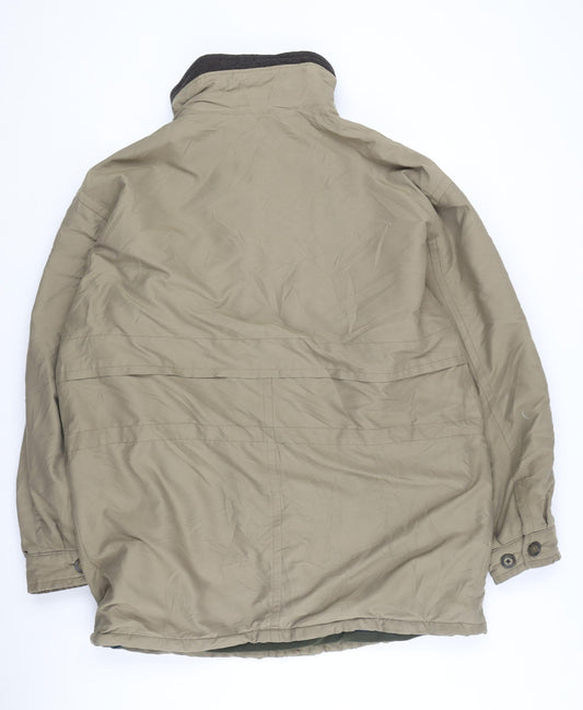 Mens UK Size 44 Micro-Fibre Garment Beige Military Jacket