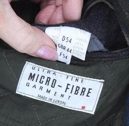 Mens UK Size 44 Micro-Fibre Garment Beige Military Jacket