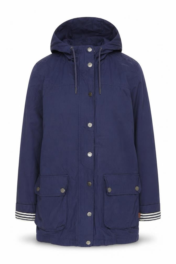 Womens UK Size 10 FatFace Blue Parka Coat