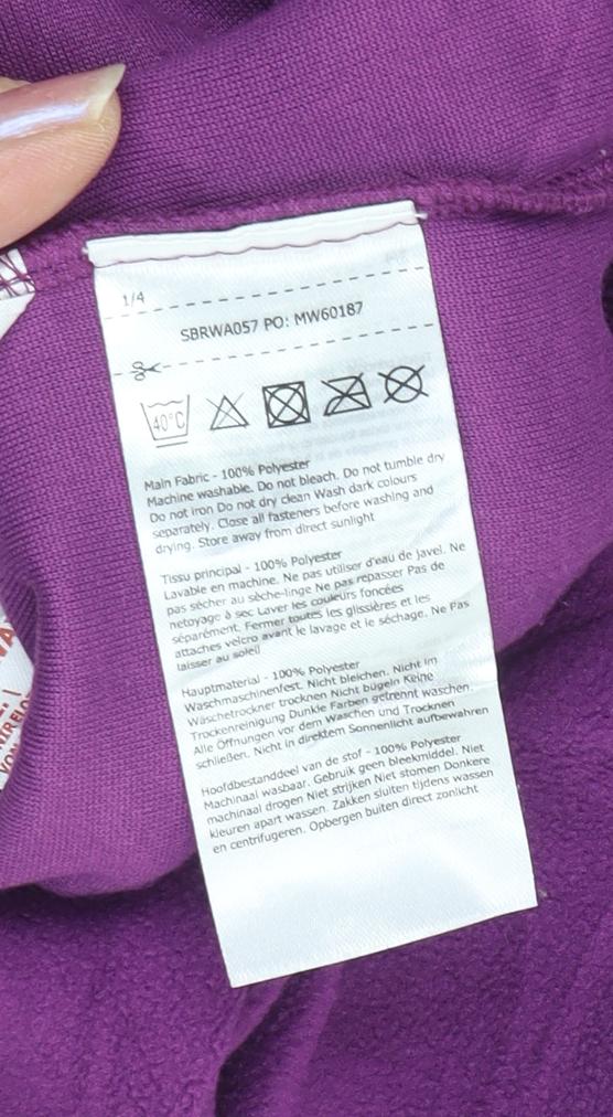 Regatta Women's Purple Fleece Pullover Size 6