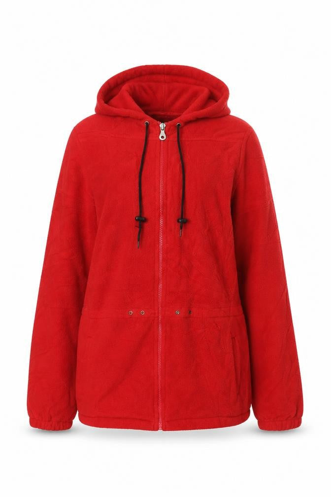 Womens UK Size M Lands' End Red Basic Jacket