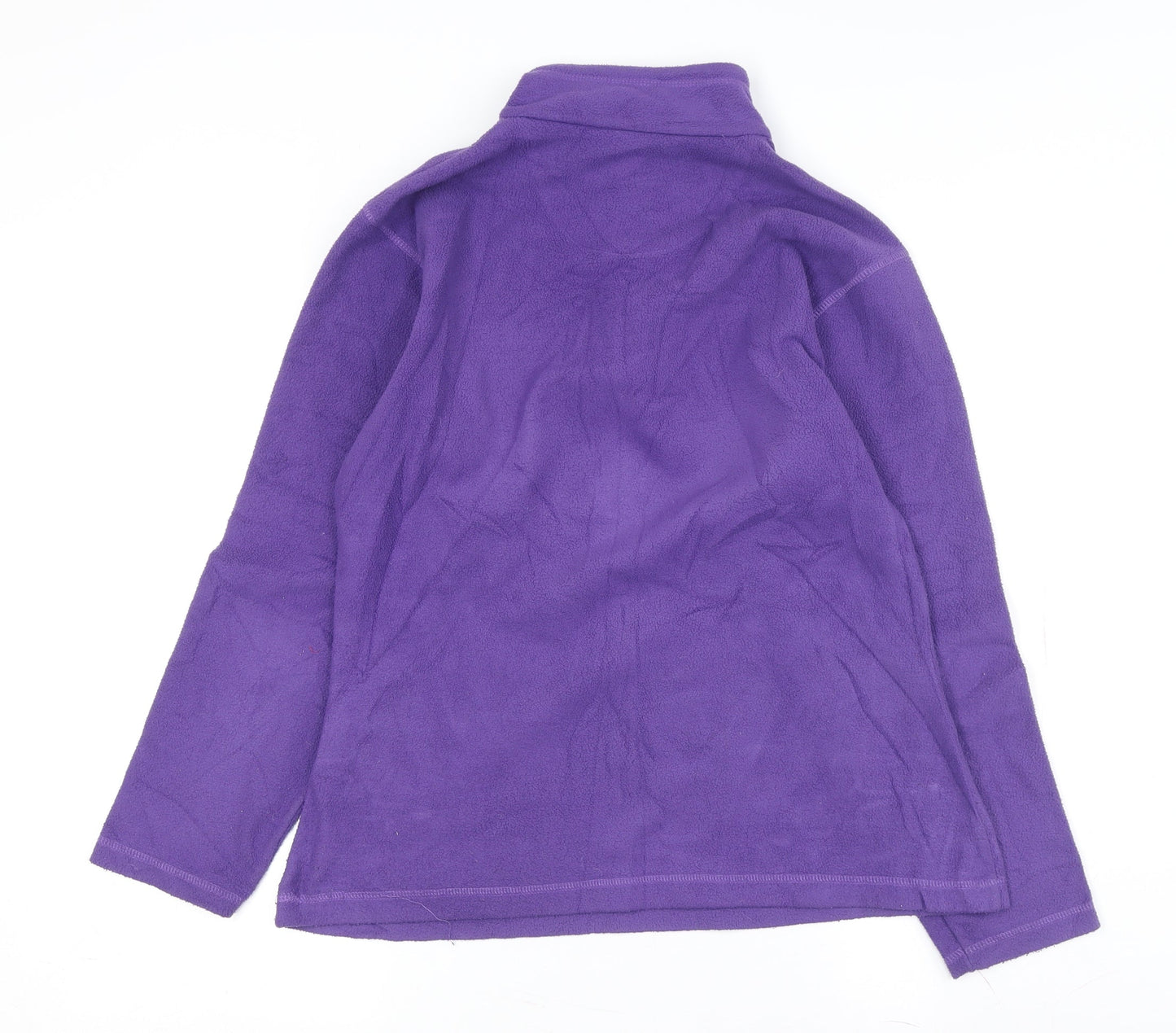 Regatta Women's Purple Fleece 1/4 Zip Sweatshirt Size 12