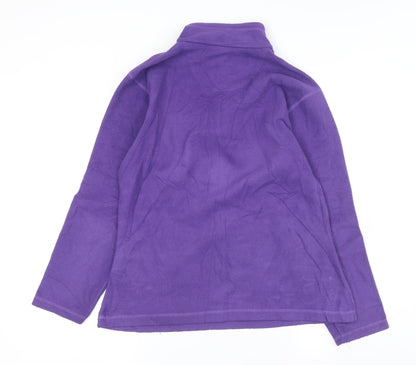 Regatta Women's Purple Fleece 1/4 Zip Sweatshirt Size 12