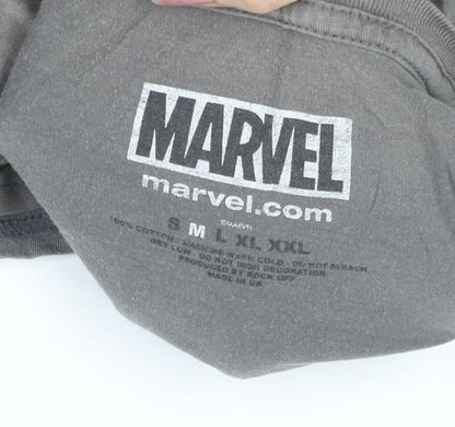 Marvel Men's Grey Deadpool Graphic T-Shirt M