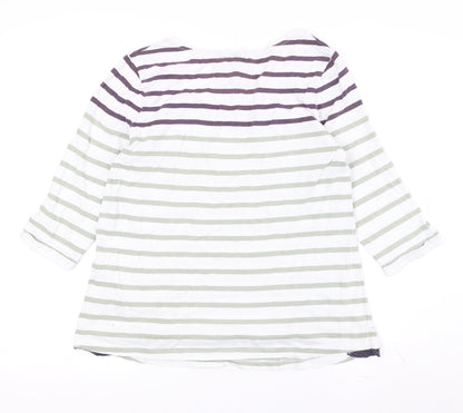 Womens UK Size 12 White Stuff Multicoloured Basic T-Shirt