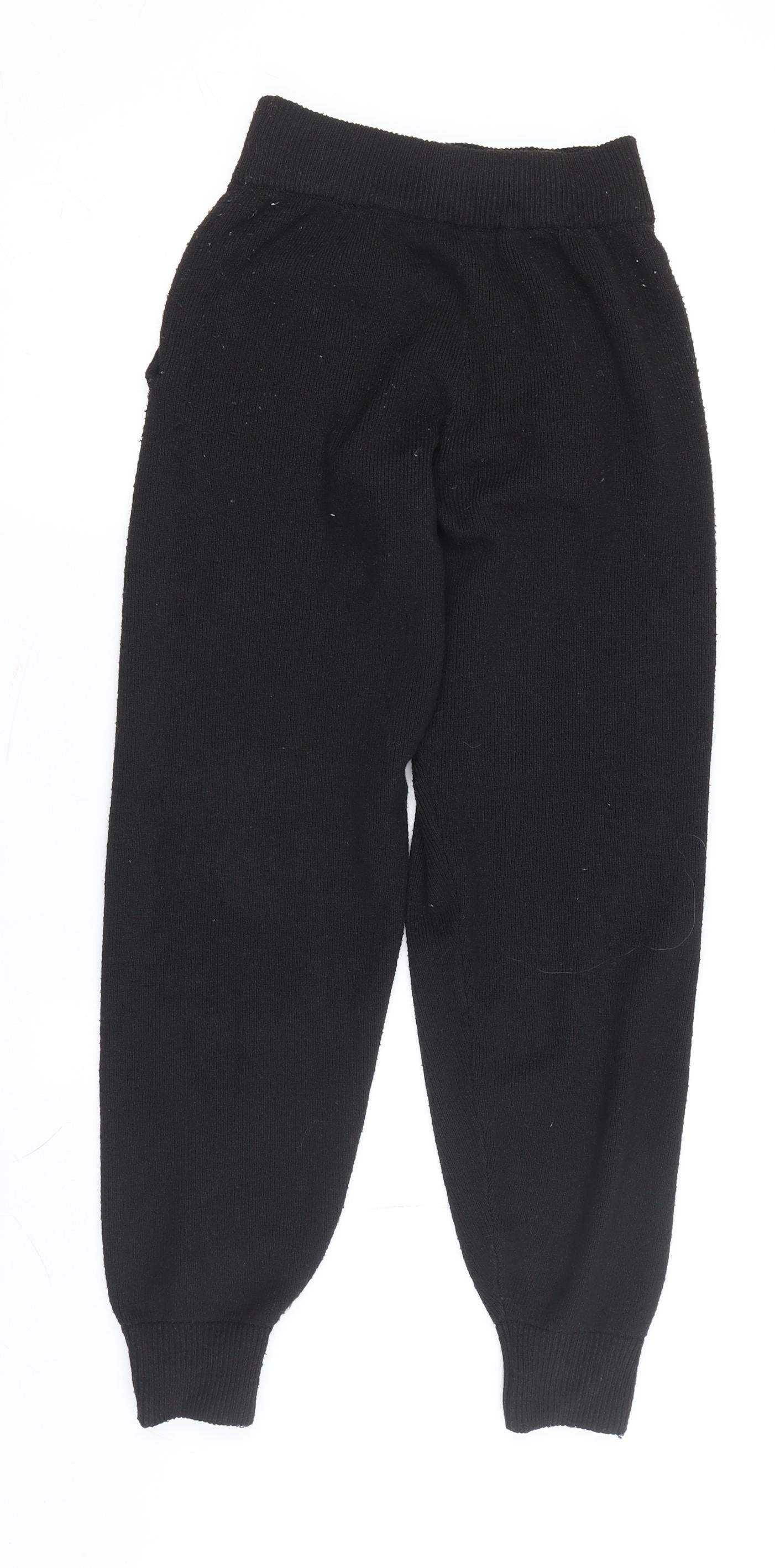 Jack Wills Women's Black Jogger Trousers Size 8