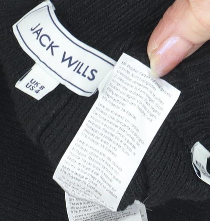 Jack Wills Women's Black Jogger Trousers Size 8