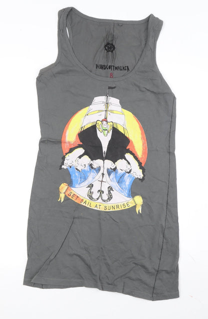 Iain Scott Walker Women's Pirate Grey Tank Dress Size 8 Casual