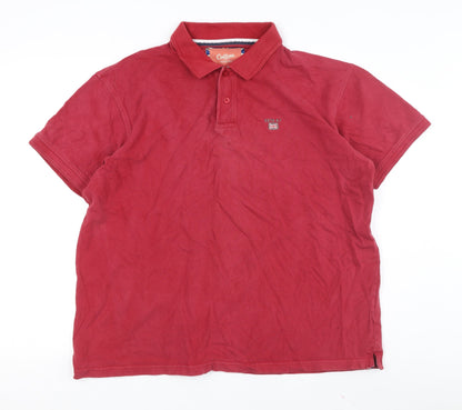 Cotton Traders Men's Red Polo Shirt
