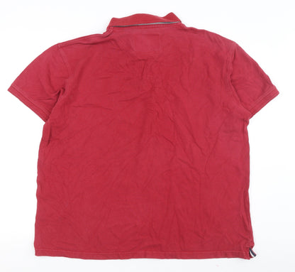 Cotton Traders Men's Red Polo Shirt