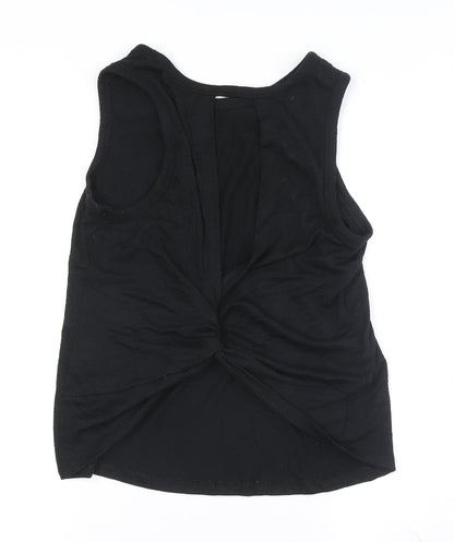 Womens UK Size M Gap Black Basic Tank