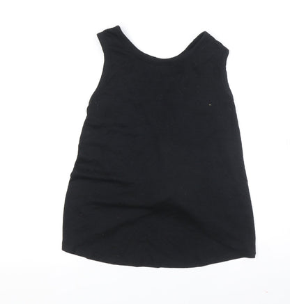 Womens UK Size M Gap Black Basic Tank
