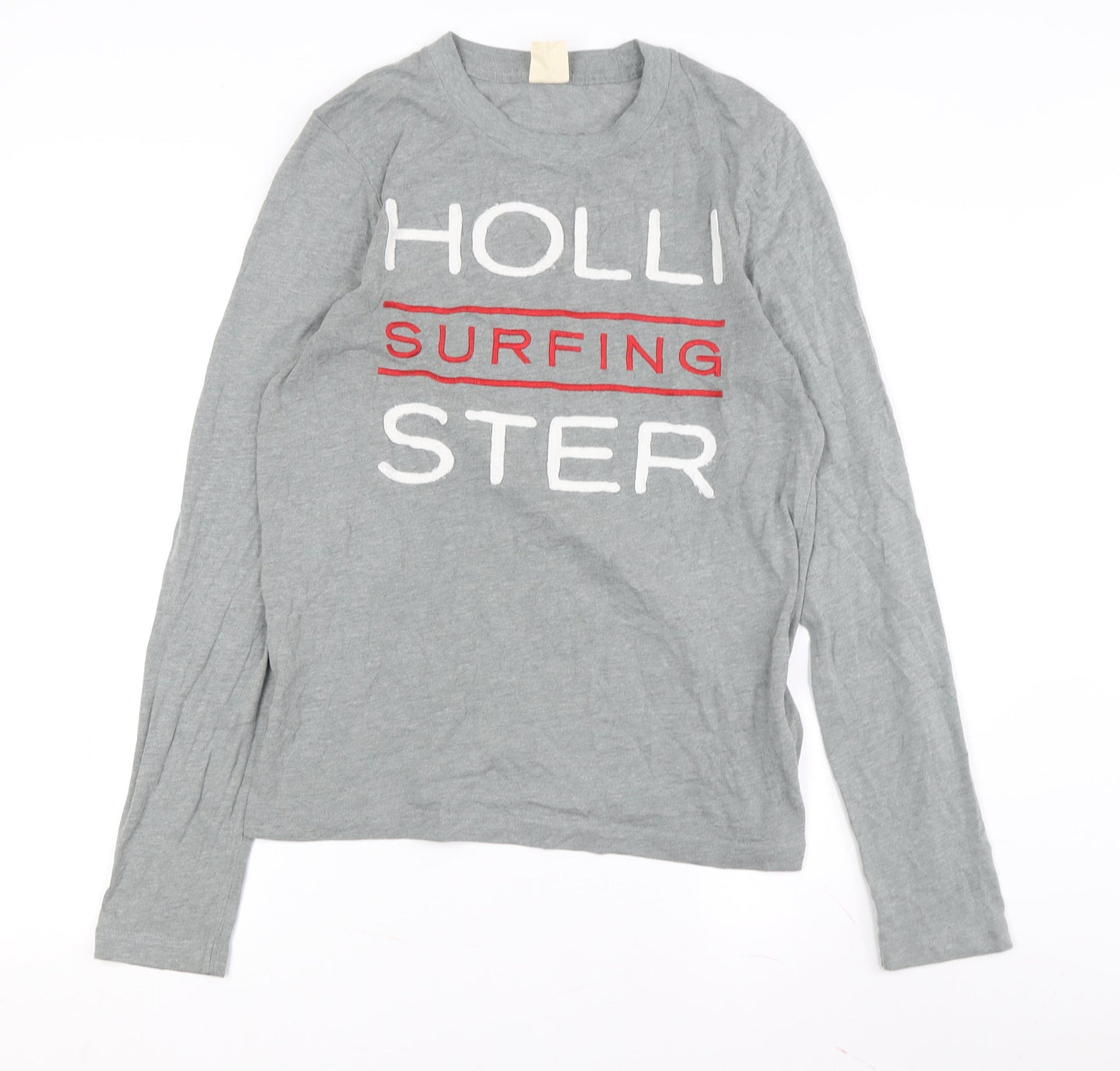 Teens UK Size S Hollister Grey Basic T-Shirt