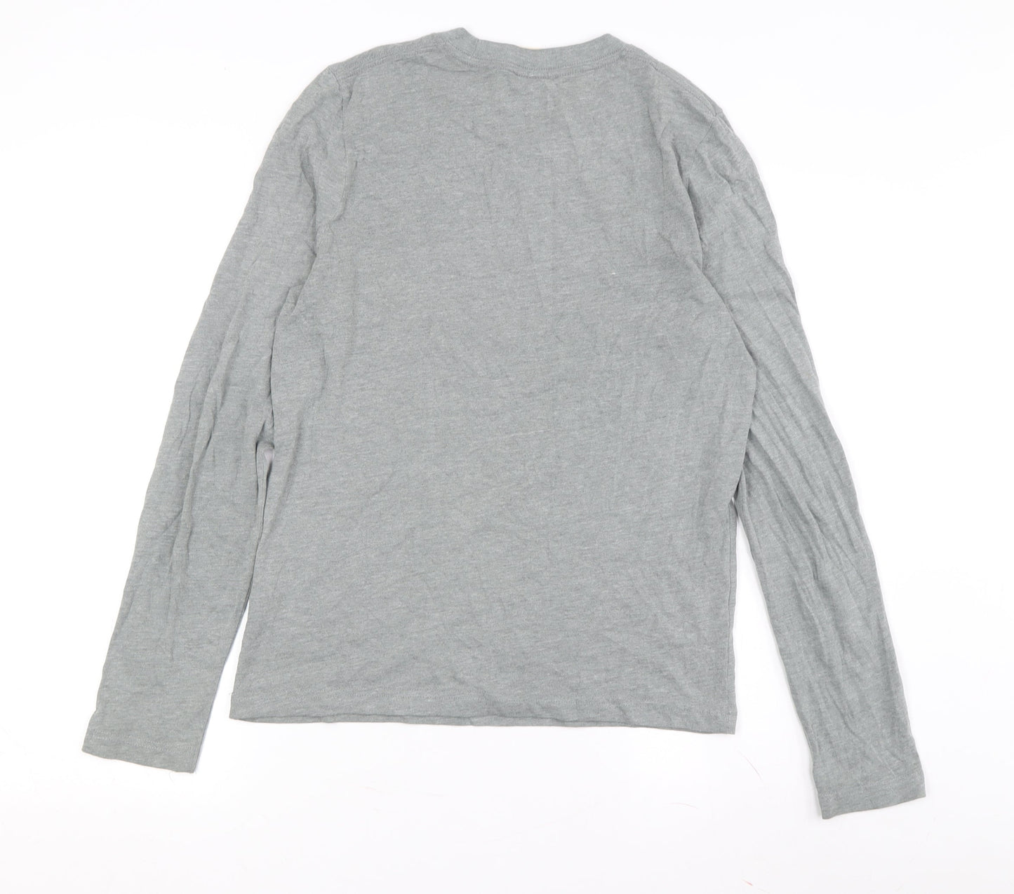 Teens UK Size S Hollister Grey Basic T-Shirt