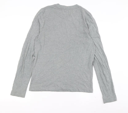 Teens UK Size S Hollister Grey Basic T-Shirt