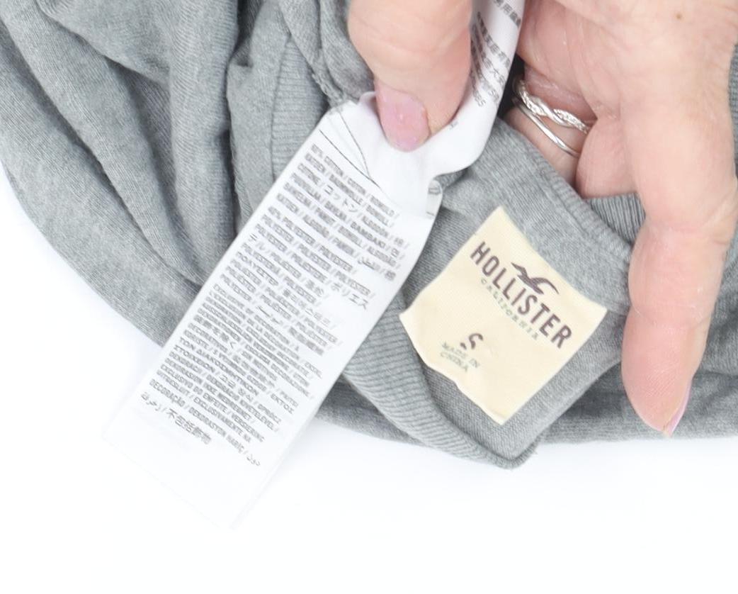 Teens UK Size S Hollister Grey Basic T-Shirt