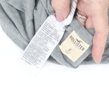 Teens UK Size S Hollister Grey Basic T-Shirt
