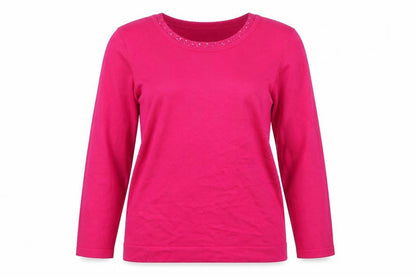 Country Casuals Women's Pink Sequin Pullover Jumper - Size S