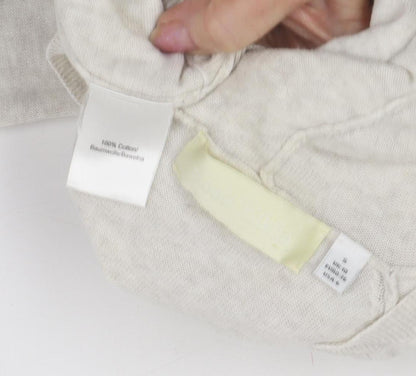 Womens UK Size S Preworn Beige Pullover Jumper