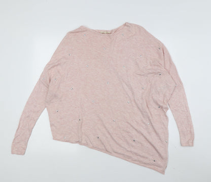Womens UK Size S Phase Eight Pink Pullover Jumper