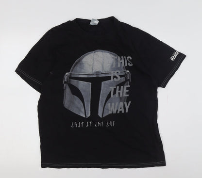 Star Wars Men's Black Graphic T-Shirt Medium