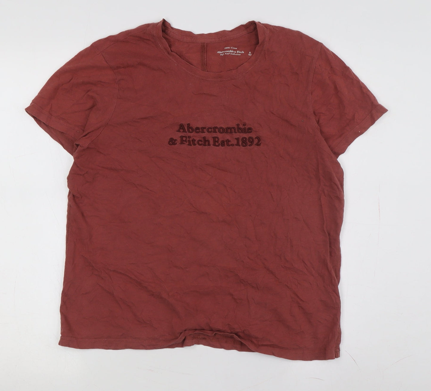 Abercrombie & Fitch Men's Red Short Sleeve T-Shirt S