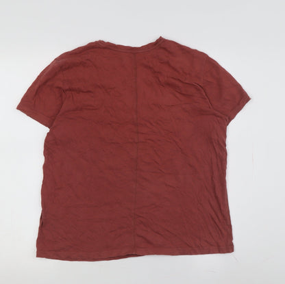 Abercrombie & Fitch Men's Red Short Sleeve T-Shirt S