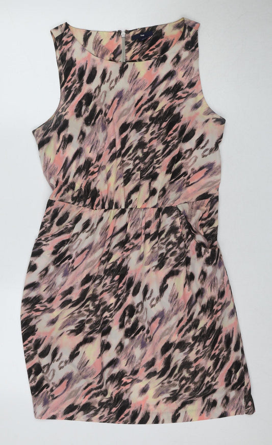 Gap Women's Multicoloured Animal Print Dress