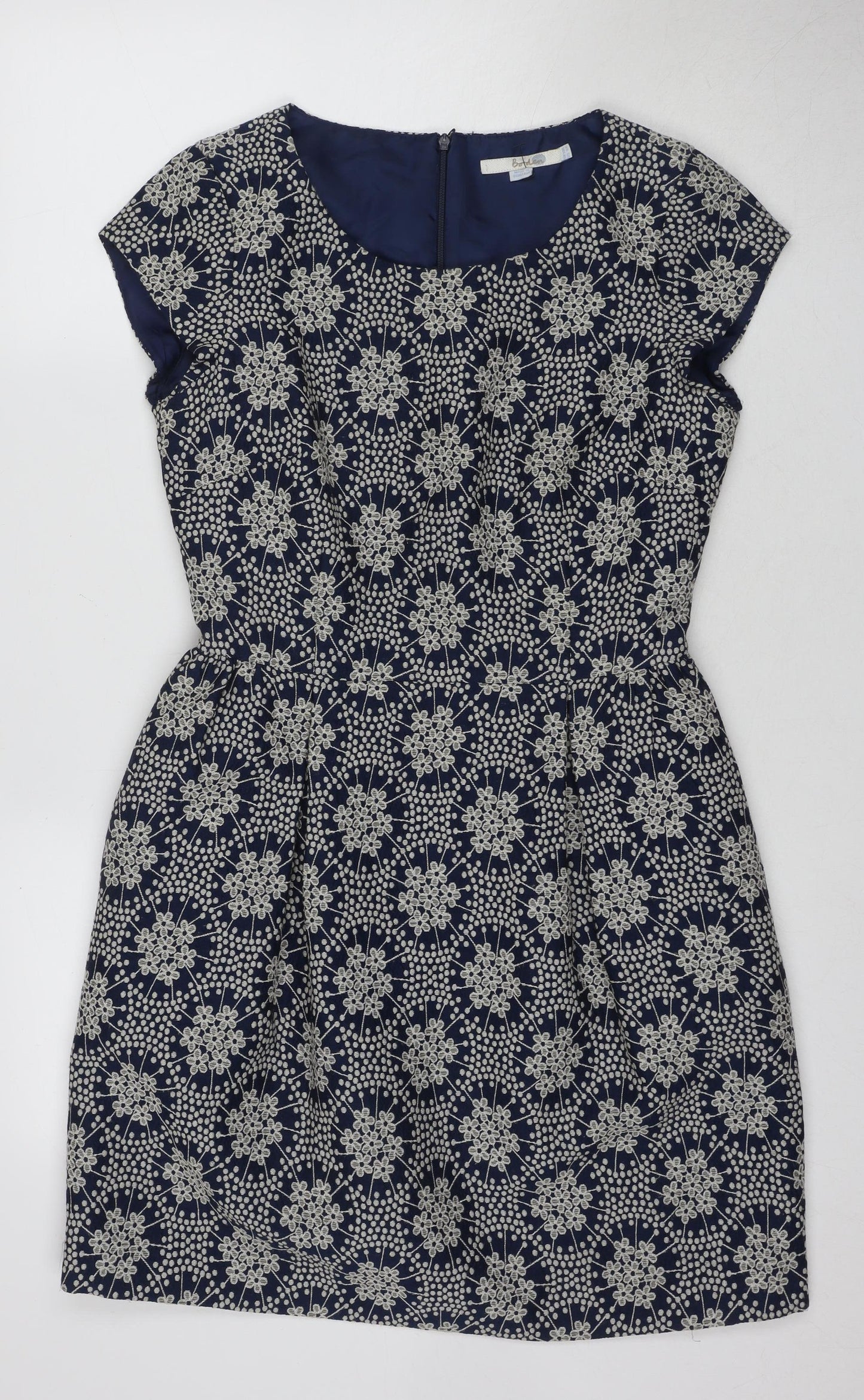 Per Una Women's Blue Shift Dress Size 10 Short Sleeve