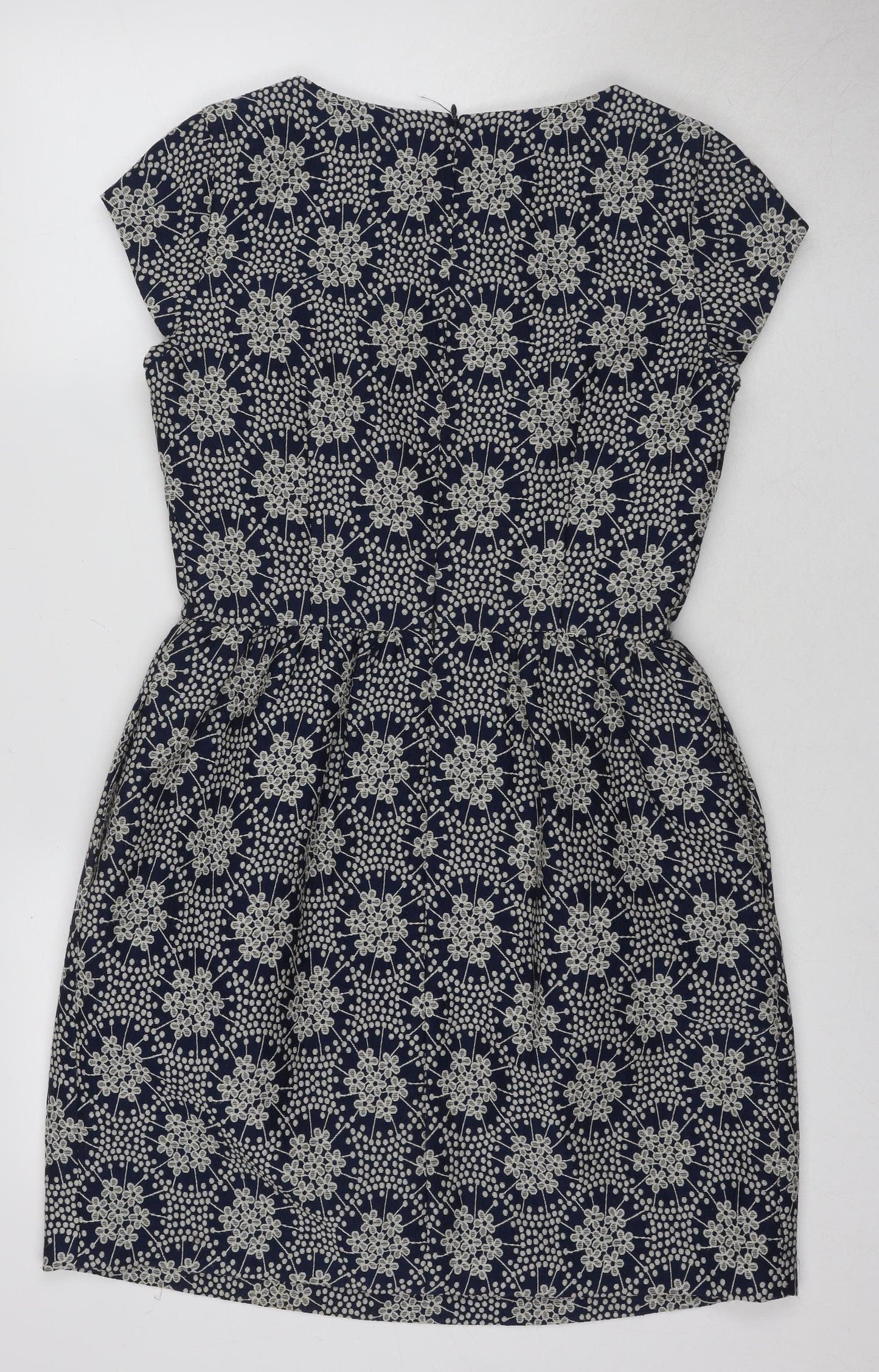 Per Una Women's Blue Shift Dress Size 10 Short Sleeve