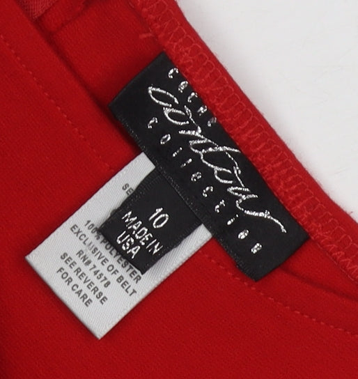 Cache Women's Red Sheath Dress, Size 10, Party/Cocktail Wear