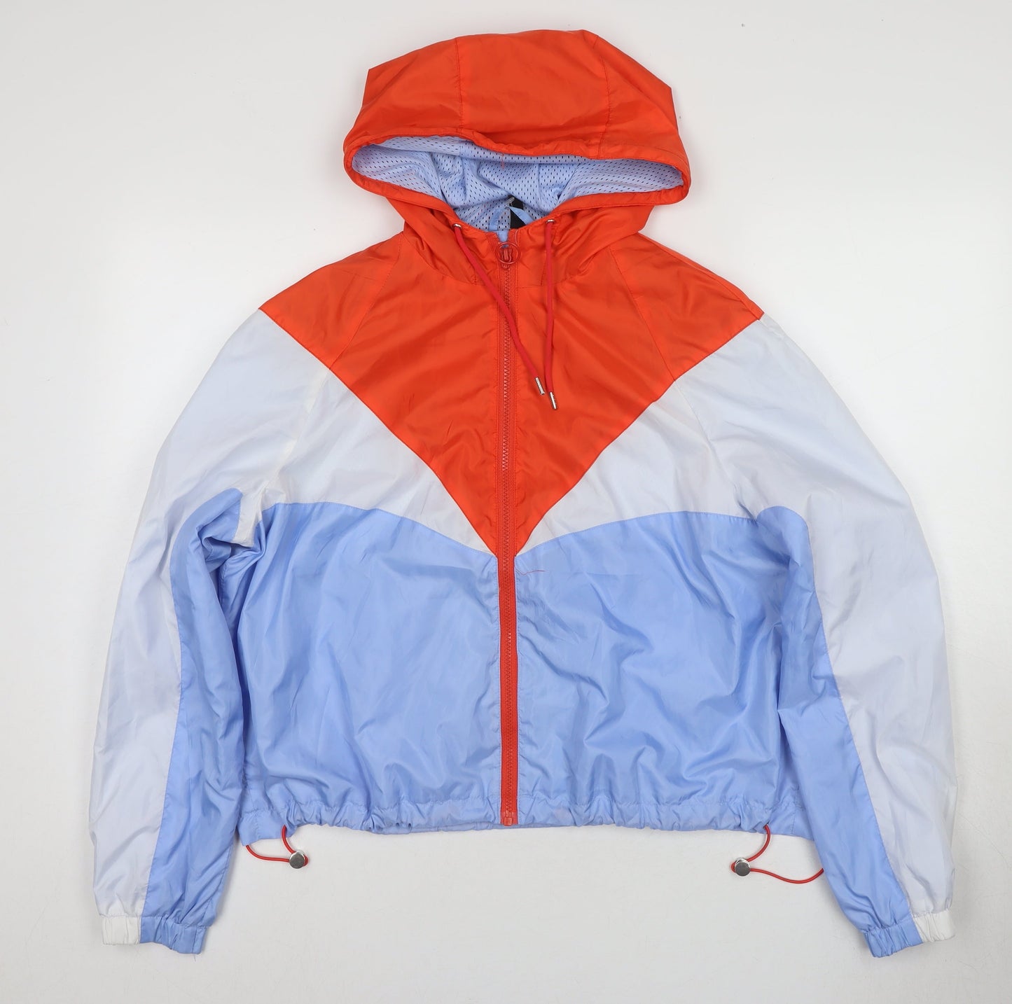 Womens UK Size M H&M Multicoloured Windbreaker Coat