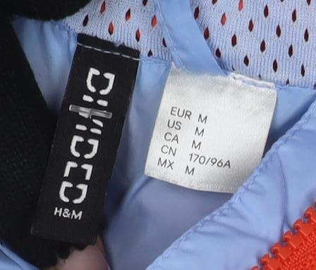Womens UK Size M H&M Multicoloured Windbreaker Coat