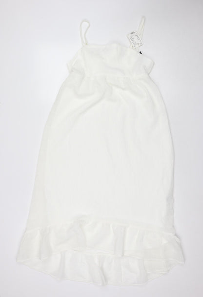 H&M Divided Women’s White Halter Dress Size S