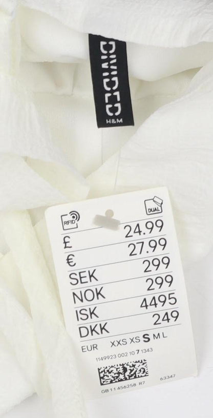 H&M Divided Women’s White Halter Dress Size S