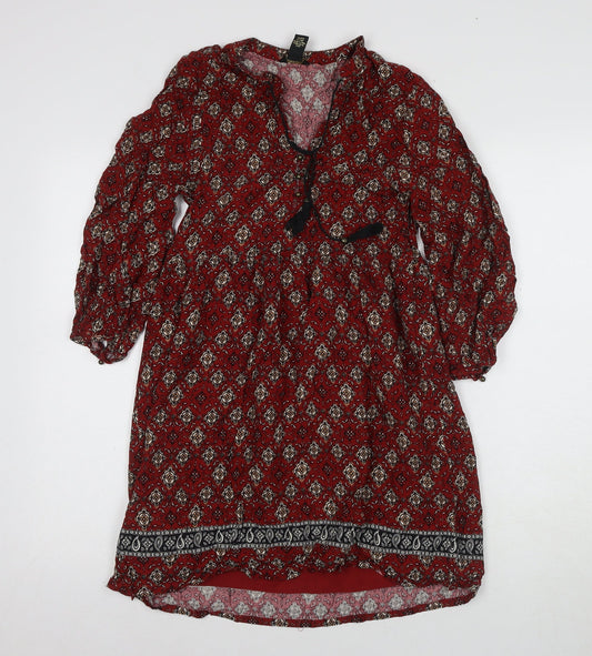 Forever 21 Women's Multicoloured A-Line Dress Size 4