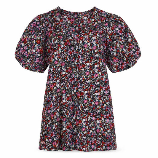 JayLey Women's Floral Puff Sleeve Shift Dress, Size 14
