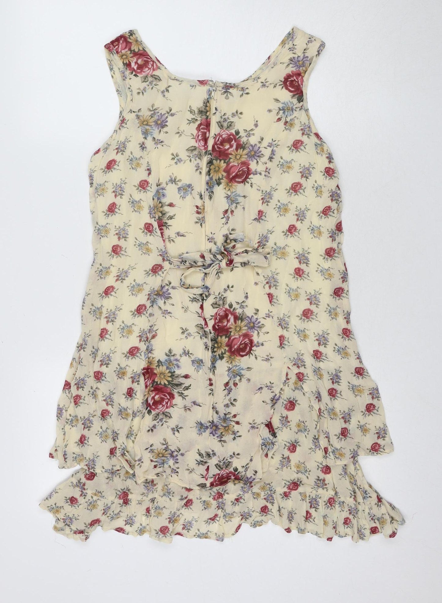 Amanda Smith Women Ivory S Floral Tank Dress