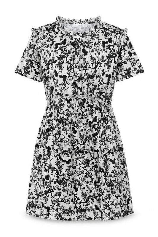 Find Women's Floral Mini Dress Black/White M