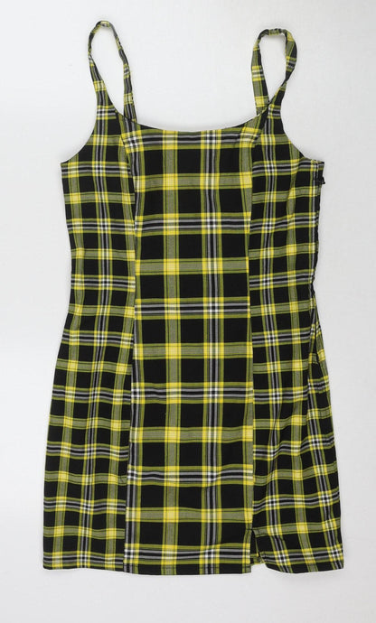 DIVIDED Women’s Multicoloured Plaid Pinafore Dress