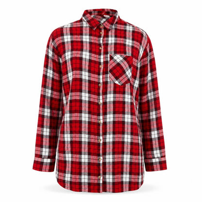 Womens UK Size 6 H&M Red Basic Button-Up