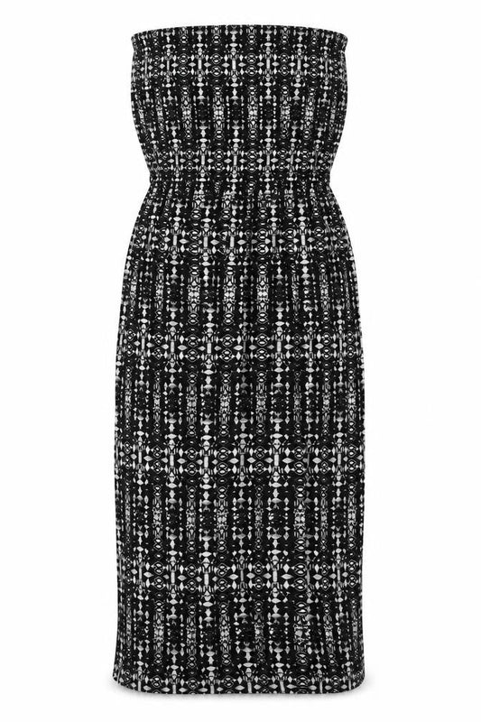 Next Women's Black Strapless Sheath Dress Size 8