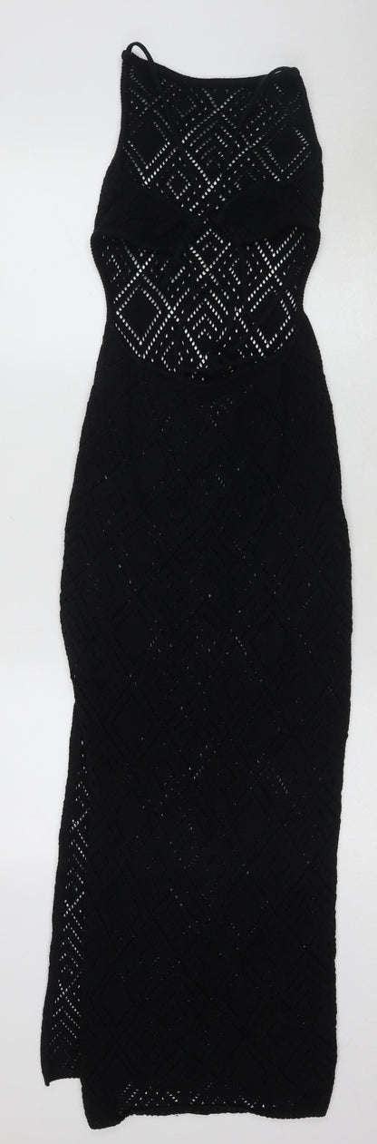 ASOS DESIGN Black Crochet Dress Size 8 Women