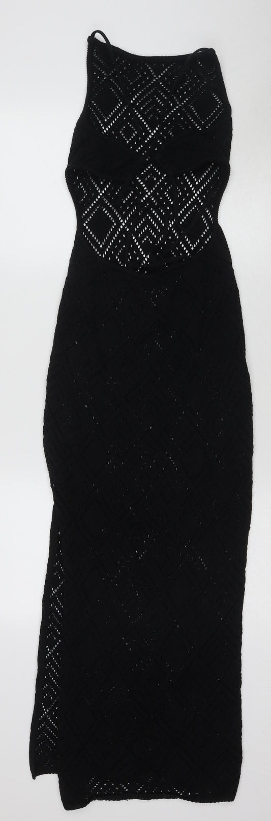 ASOS DESIGN Black Crochet Dress Size 8 Women