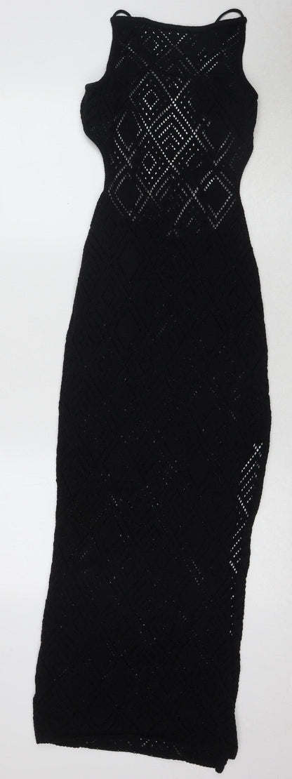 ASOS DESIGN Black Crochet Dress Size 8 Women