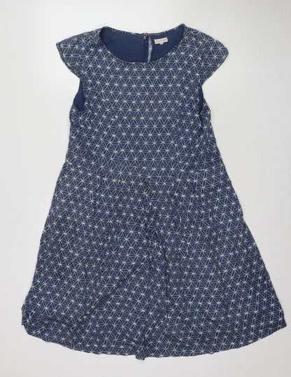 Mudd & Water Women's Blue A-Line Geometric Dress