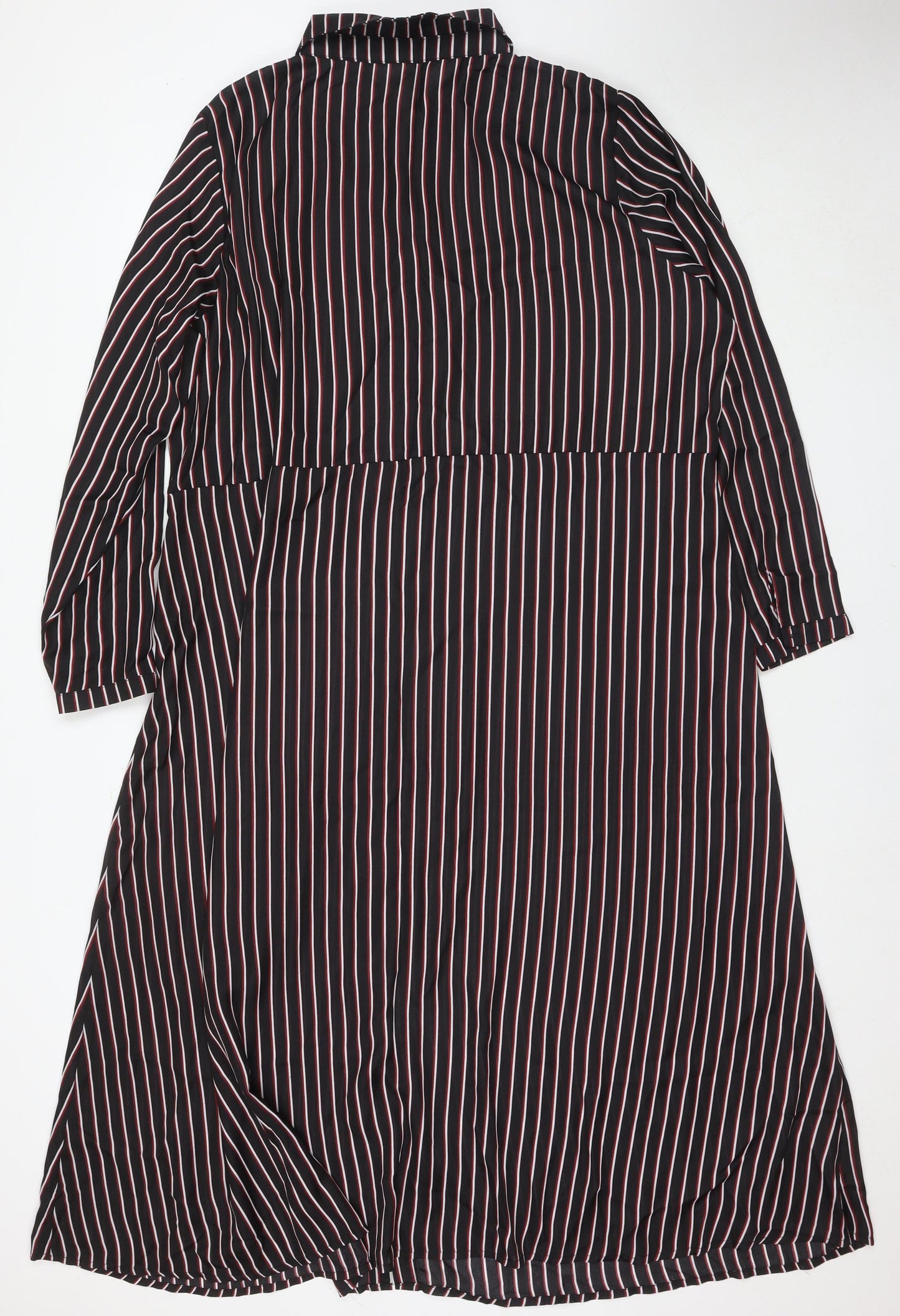 Simply Be Women's Plus Size Striped Shirt Dress