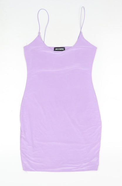 Missy Empire Women's Purple Slip Dress Size 12