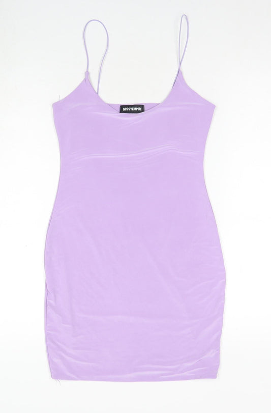 Missy Empire Women's Purple Slip Dress Size 12