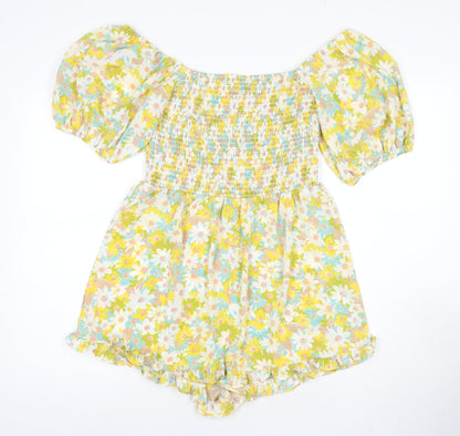 Nasty Gal Women's Floral Playsuit Size 14